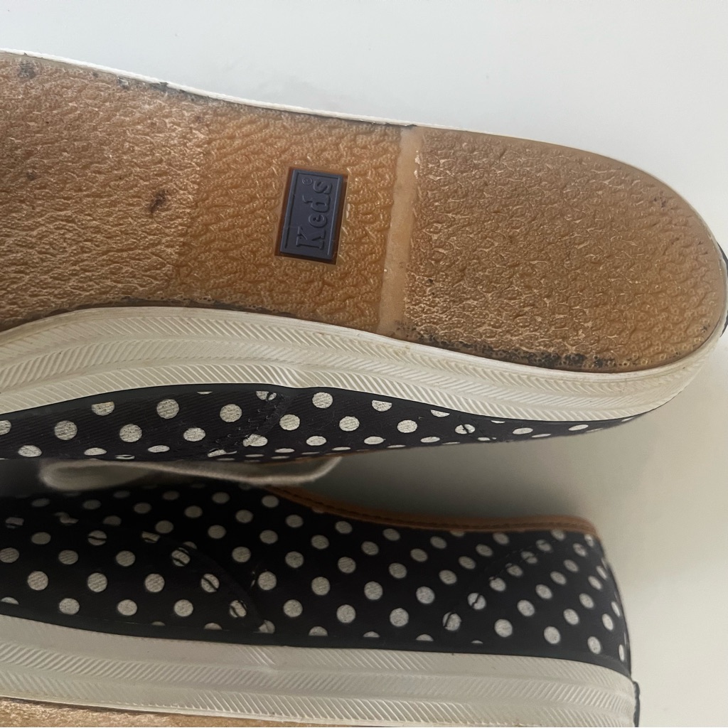 Navy And White Polka Dot Keds. Euc. Size 9.5 — image 7 of 7